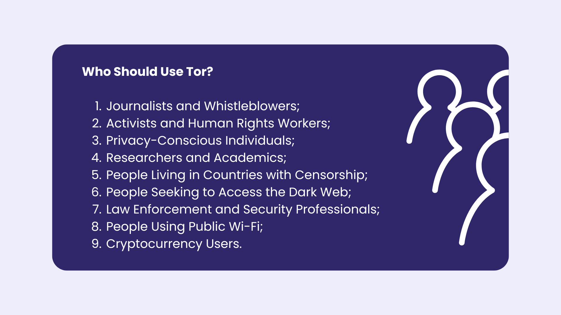 Limitations and risks of using tor browser